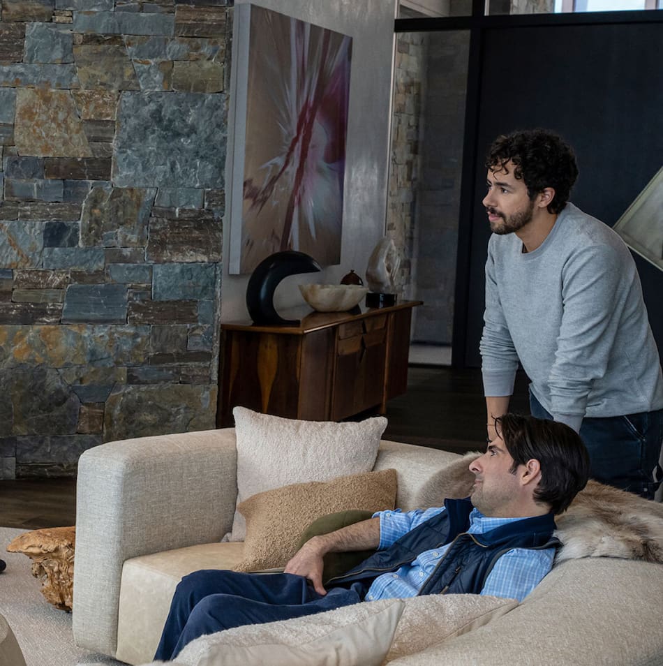 Mountainhead, la nueva serie política de Max. Foto X @StreamOnMax