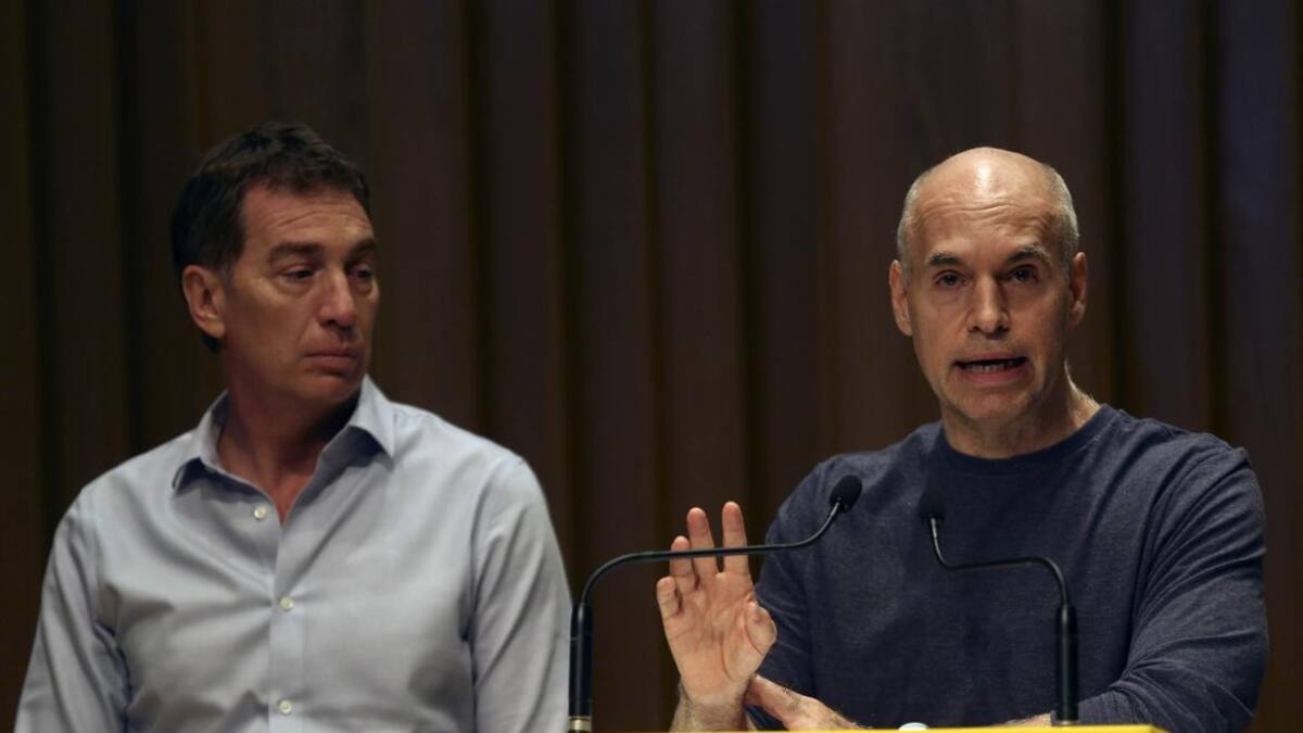 Horacio Rodríguez Larreta, Diego Santilli, Conferencia de prensa tras renuncia de Martín Ocampo, NA