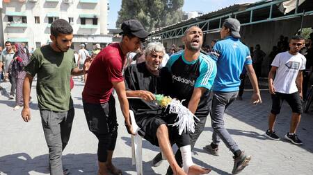 Heridos en Gaza por ataques de Israel. Foto: Reuters.