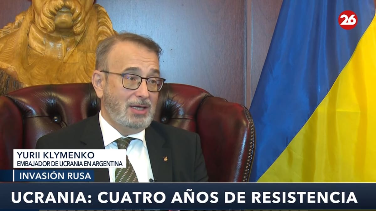El embajador de Ucrania en la Ciudad de Buenos Aires, Yurii Klymenko en exclusiva con Canal 26.