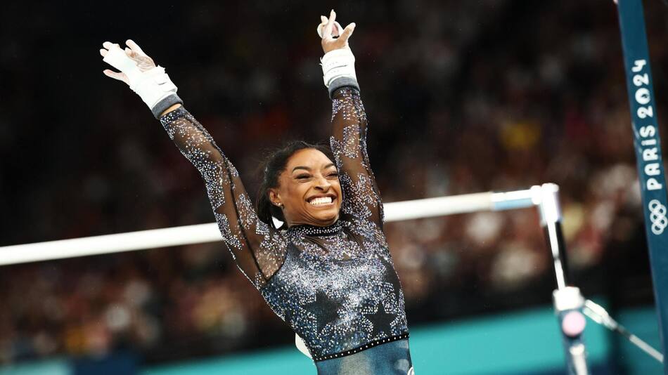 Simone Biles, medallista olímpica. Foto EFE.