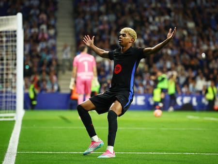 Lamine Yamal le dio el título al Barcelona. Foto: Reuters/Albert Gea