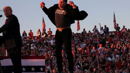 Elon Musk en un acto de Donald Trump. Foto: REUTERS.