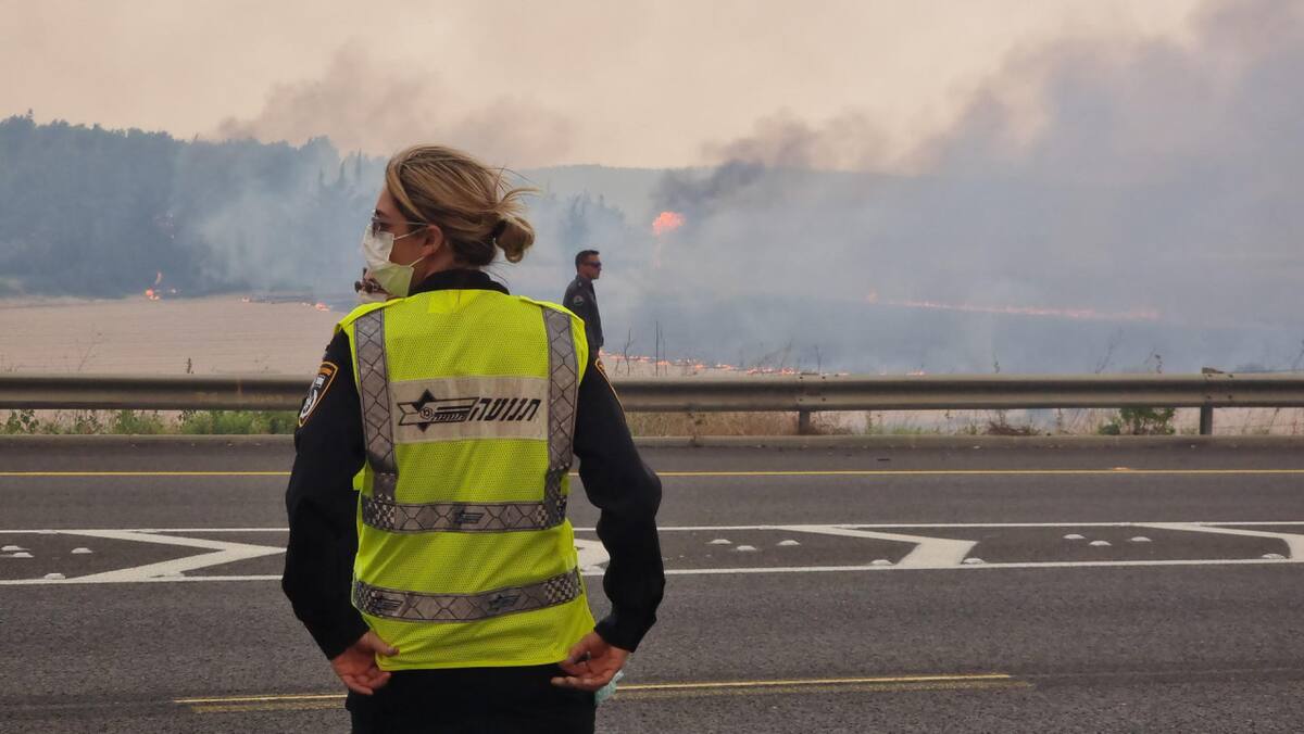 Incendios en Jerusalén, Israel. Foto: EFE.