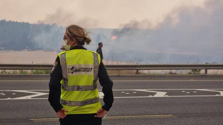 Incendios en Jerusalén, Israel. Foto: EFE.