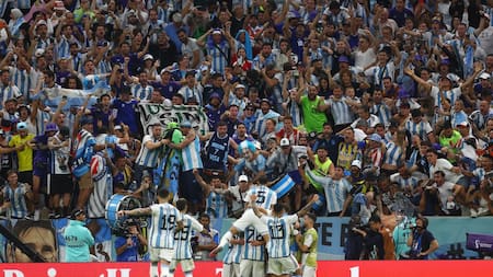 El festejo de Messi ante Países Bajos. Foto: Reuters.