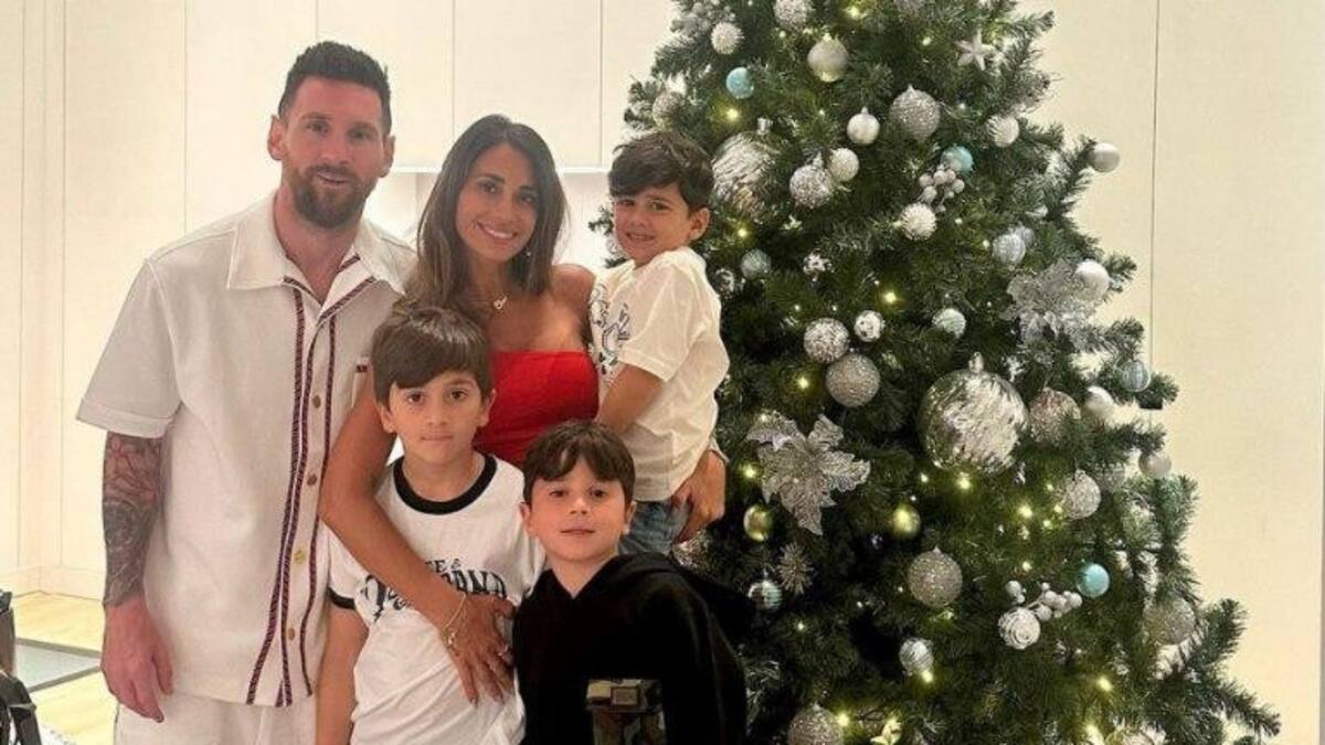 La Navidad de Lionel Messi. Foto: NA.