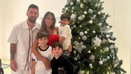 La Navidad de Lionel Messi. Foto: NA.