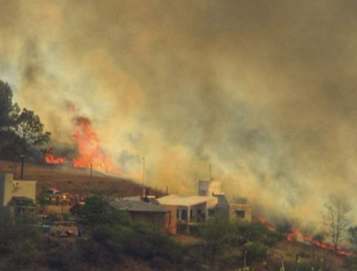 Incendios en Córdoba. Foto: Twitter