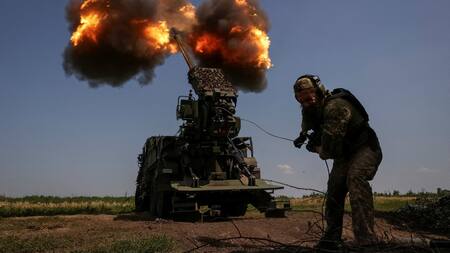 Guerra entre Rusia y Ucrania, división blindada ucraniana. Foto: Reuters.