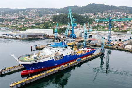El barco Falkor del Schmidt Ocean Institute. Foto: Schmidt Ocean Institute
