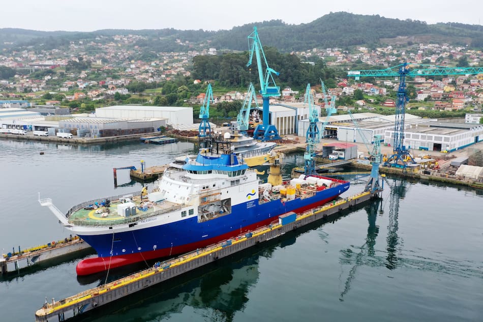 El barco Falkor del Schmidt Ocean Institute. Foto: Schmidt Ocean Institute