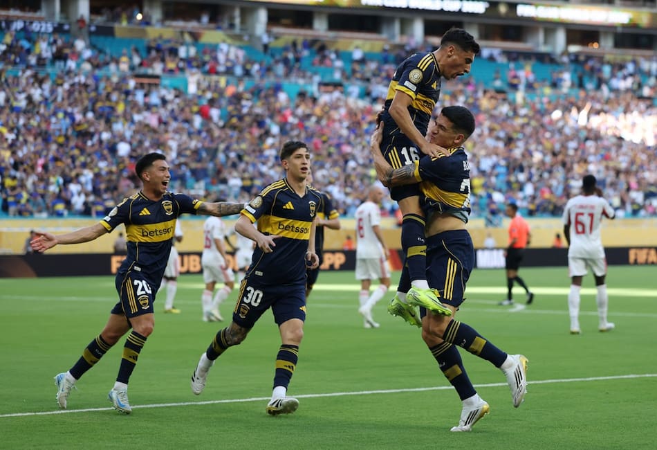 Miguel Merentiel; Boca Juniors vs. Benfica; Mundial de Clubes. Foto: Reuters (Hannah Mckay)