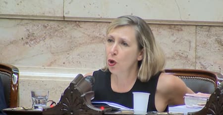 Myriam Bregman en la Cámara de Diputados