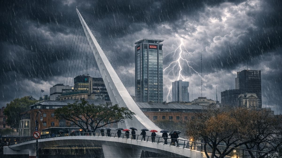 Tormentas fuertes en Buenos Aires.