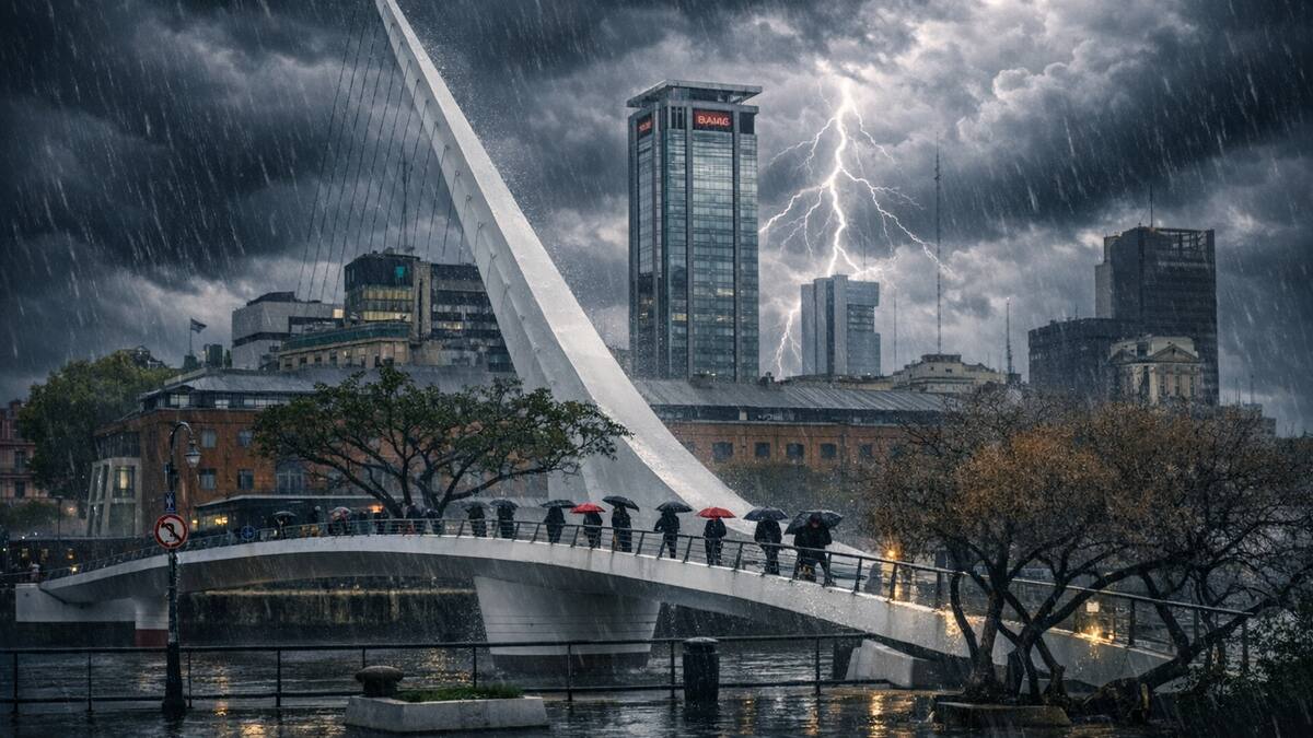Tormentas fuertes en Buenos Aires.