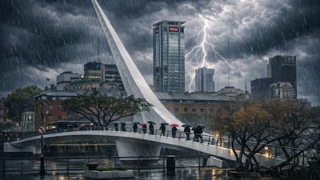 Llegan 3 días de tormentas, frío y vientos fuertes: cuándo llueve y baja la temperatura en Buenos Aires