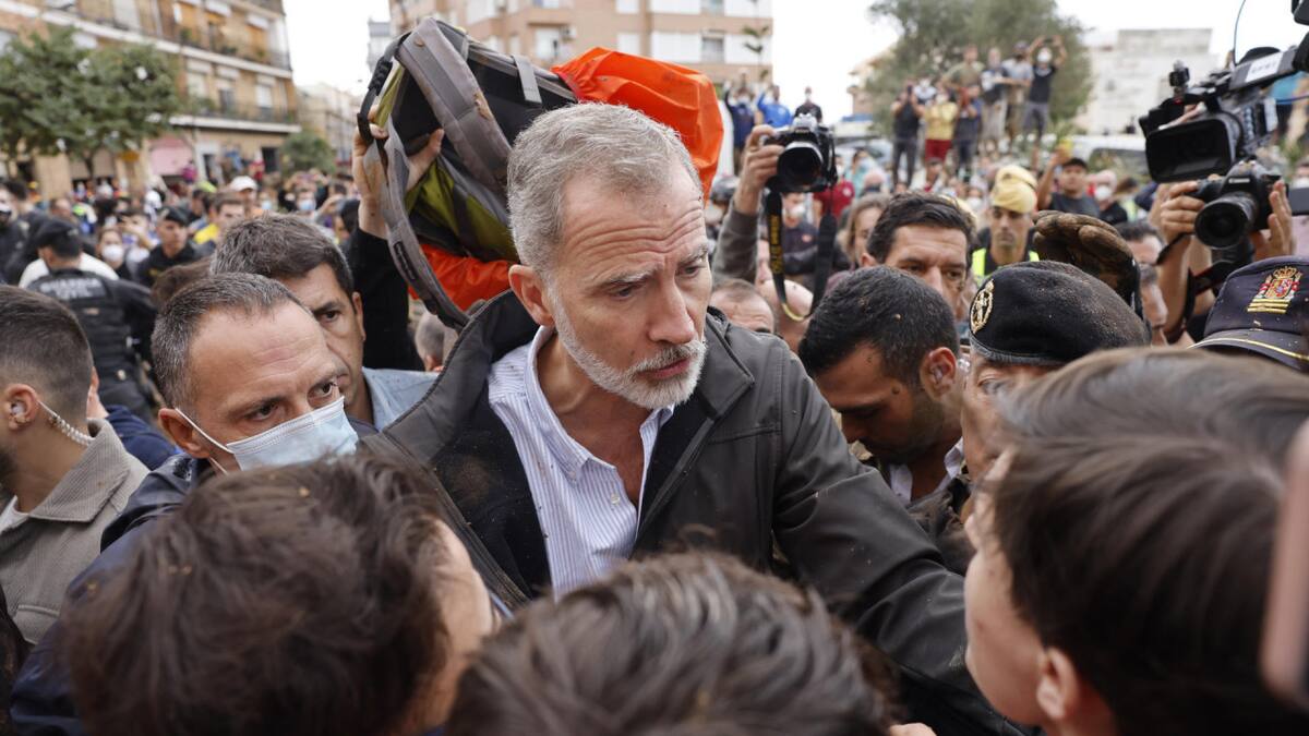 La visita del rey Felipe VI a Valencia. Foto: EFE.