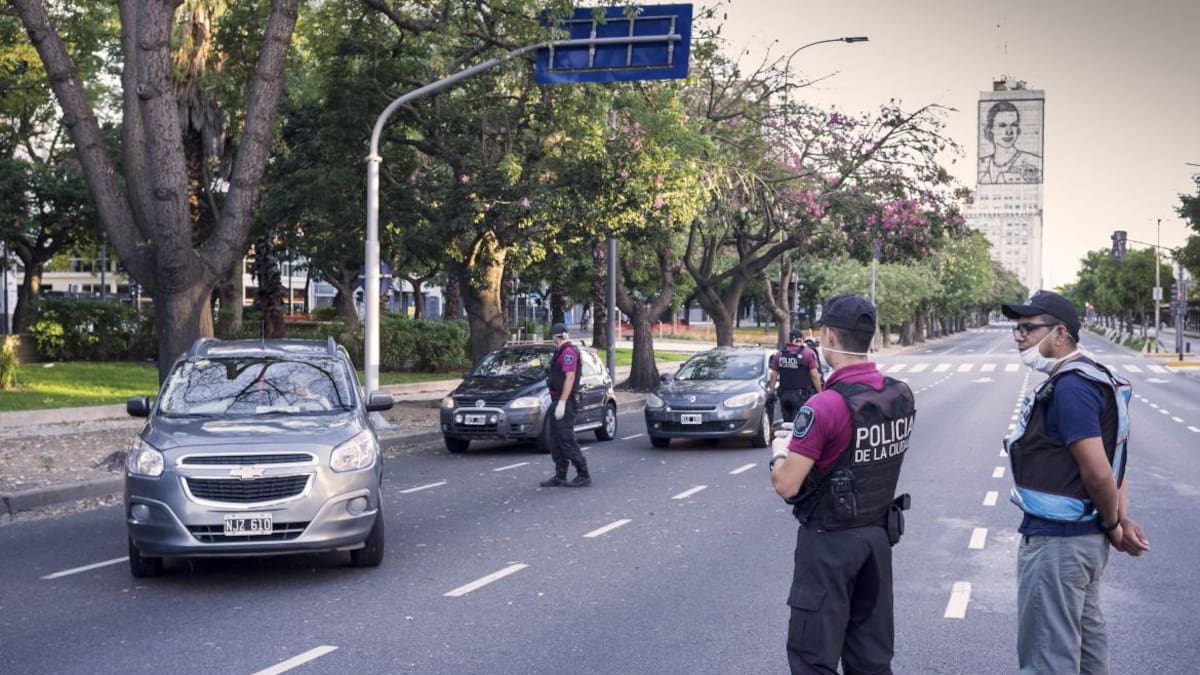 Control de la Policia de la Ciudad en pandemia covid, NA