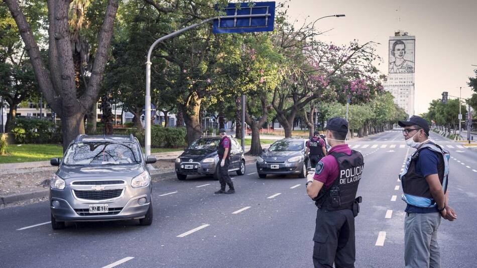 Control de la Policia de la Ciudad en pandemia covid, NA