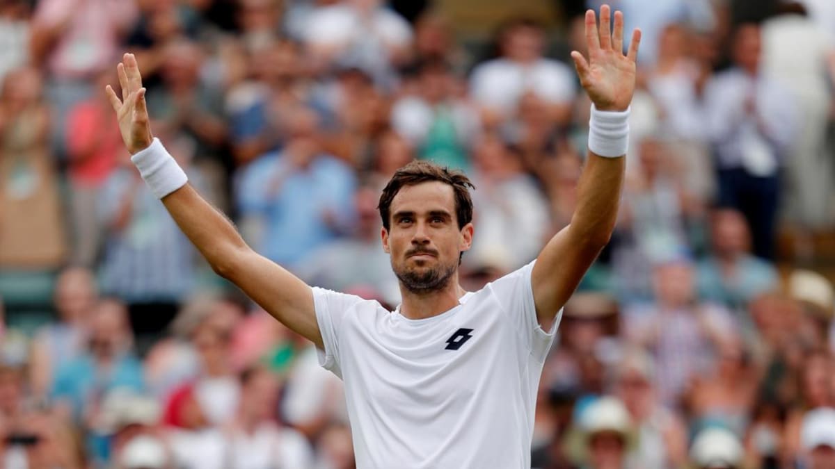 Victoria de Guido Pella en Wimbledon (Reuters)