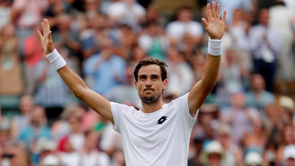 Victoria de Guido Pella en Wimbledon (Reuters)