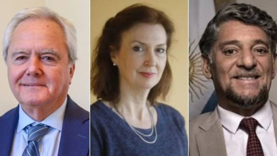 Federico Pinedo, Diana Mondino y Gustavo Martínez Pandiani. Foto: CARI.