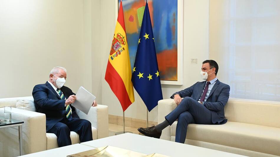Pedro Sánchez y Lula. Foto: lapoliticaonline