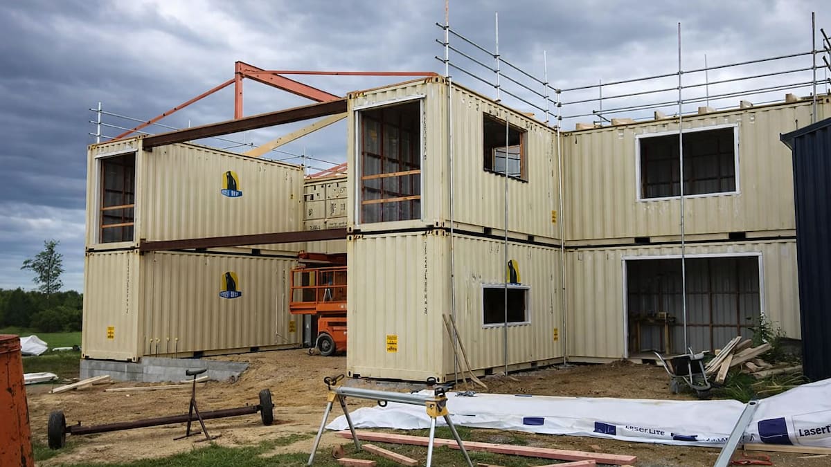 De contenedores reciclados a una vivienda de lujo: la innovadora casa sustentable que sorprende por su diseño industrial