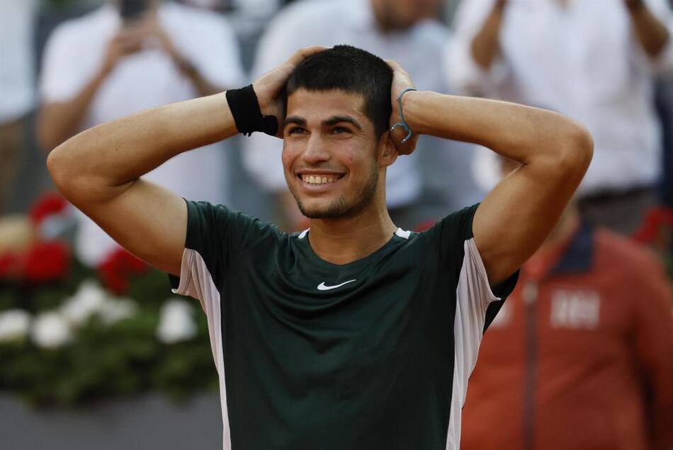 Carlos Alcaraz, tenis. Foto: EFE.