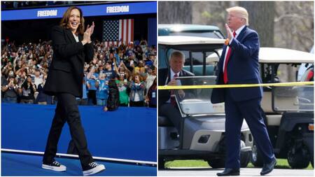 Los candidatos a presidente: Kamala Harris y Donald Trump. Foto: Web.