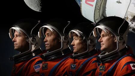 Los astronautas que viajarán a la Luna en 2025. Foto: NASA.