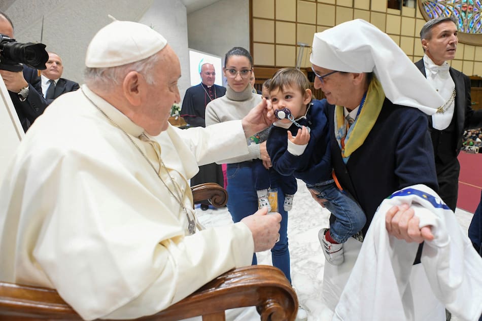 Papa Francisco en el Ángelus de su cumpleaños. Foto: Reuters.