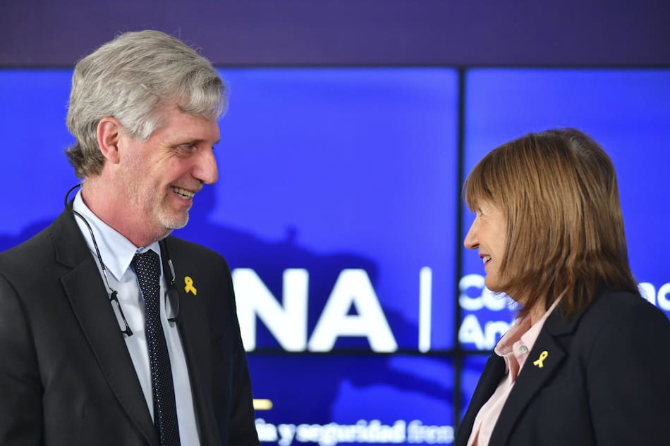 Sergio Neiffert, junto a Patricia Bullrich.