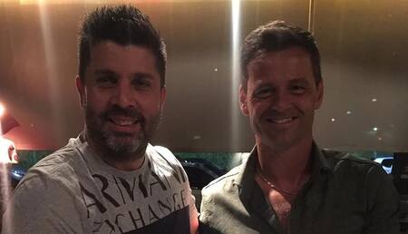 Christian Bragarnik junto a Diego Cocca