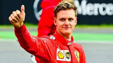 Mick Schumacher en Ferrari
