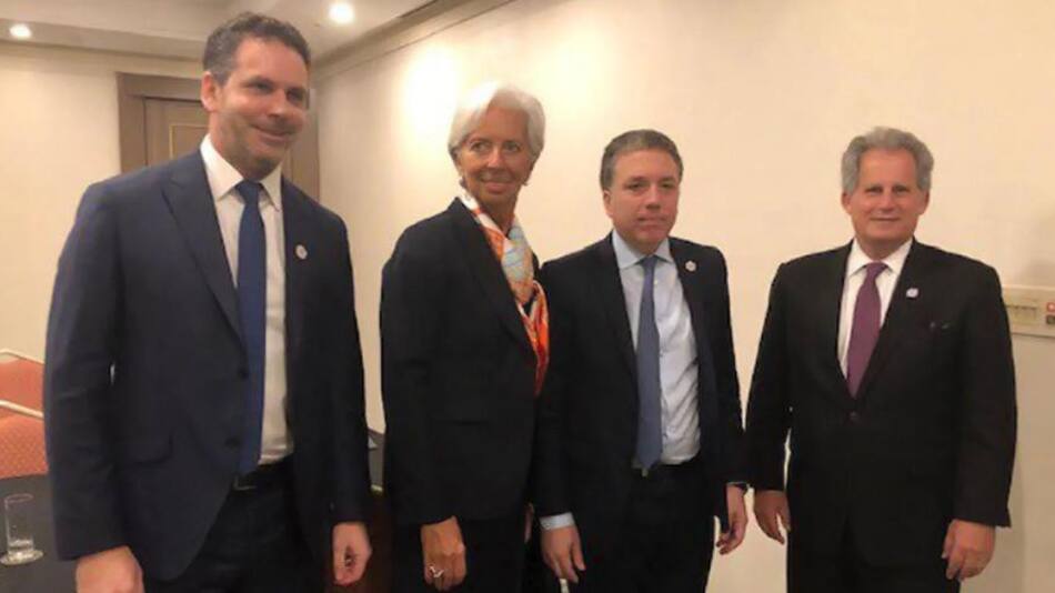 Reunión FMI con Dujovne y Presidente del Banco Central