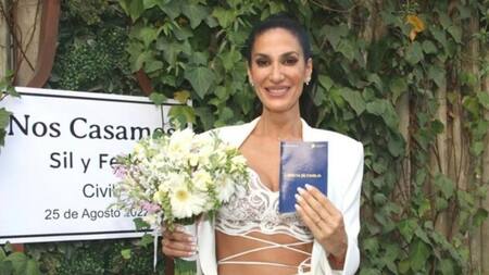 Casamiento de Silvina Escudero. Foto: NA.