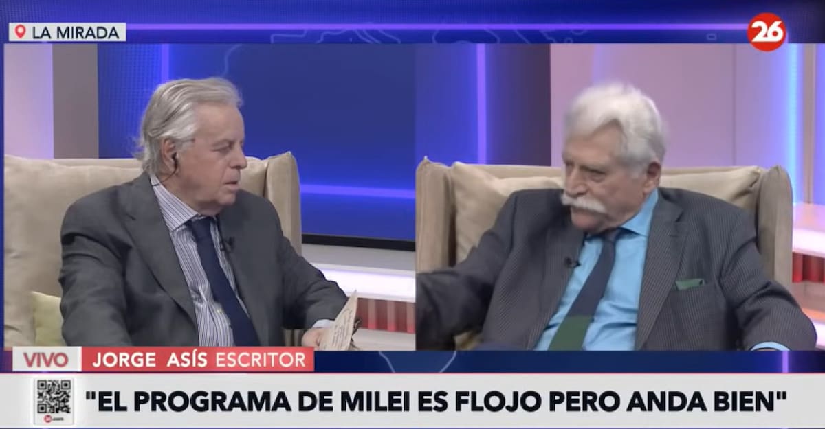Jorge Asís en La Mirada. Foto: Captura de video.