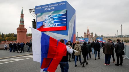 Acto en Moscú anunciando la anexión de territorios_Reuters