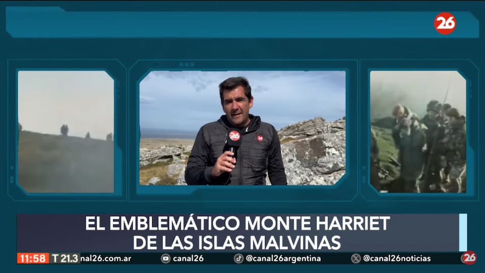 Canal 26 en las Islas Malvinas.