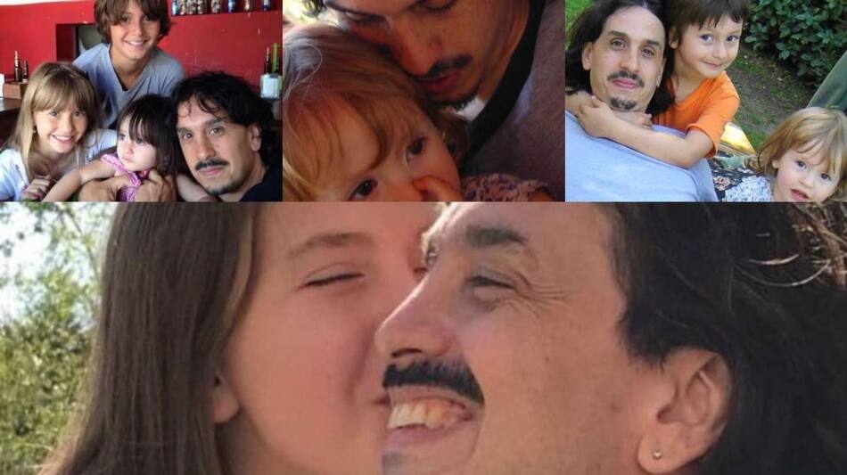 Martín Carrizo juanto a sus hijos. (Foto: Instagram)