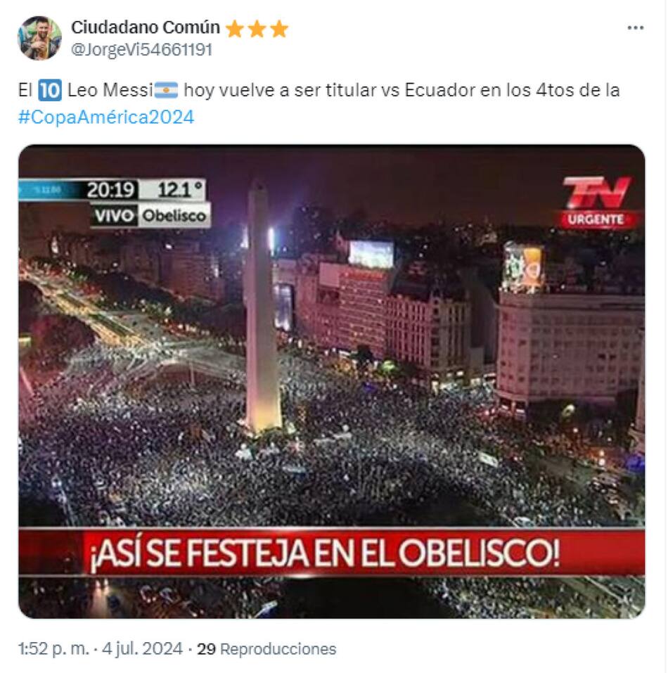 Memes del partido entre Argentina y Ecuador. Foto: Captura X.