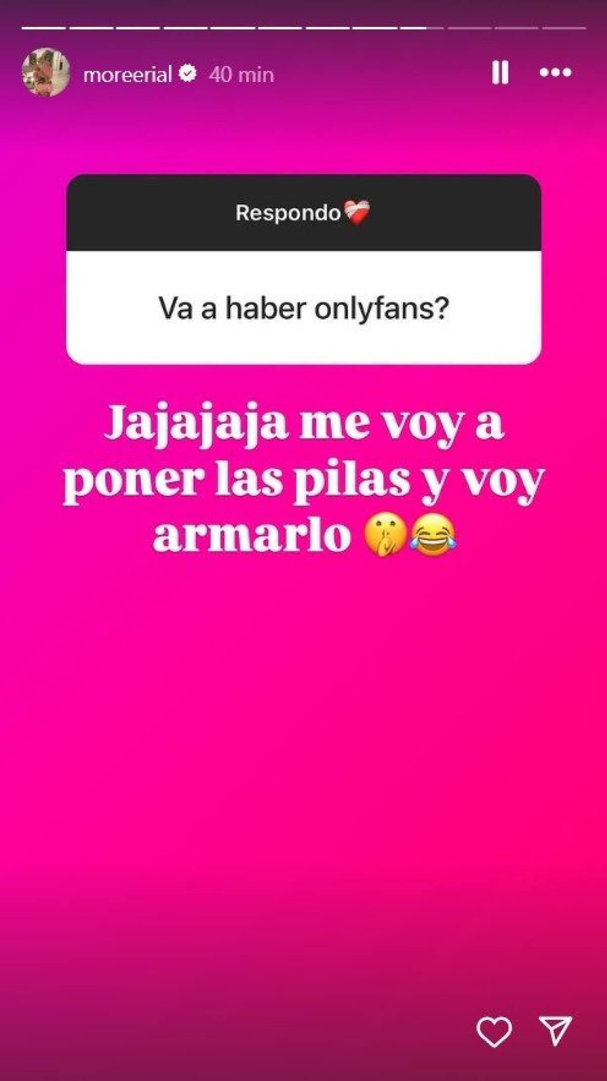 More Rial se abriría un perfil de OnlyFans. Foto: Instagram.