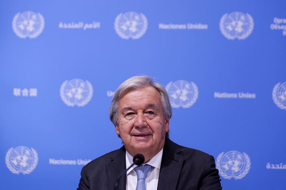 Secretario general de la ONU, António Guterres. Foto: Reuters