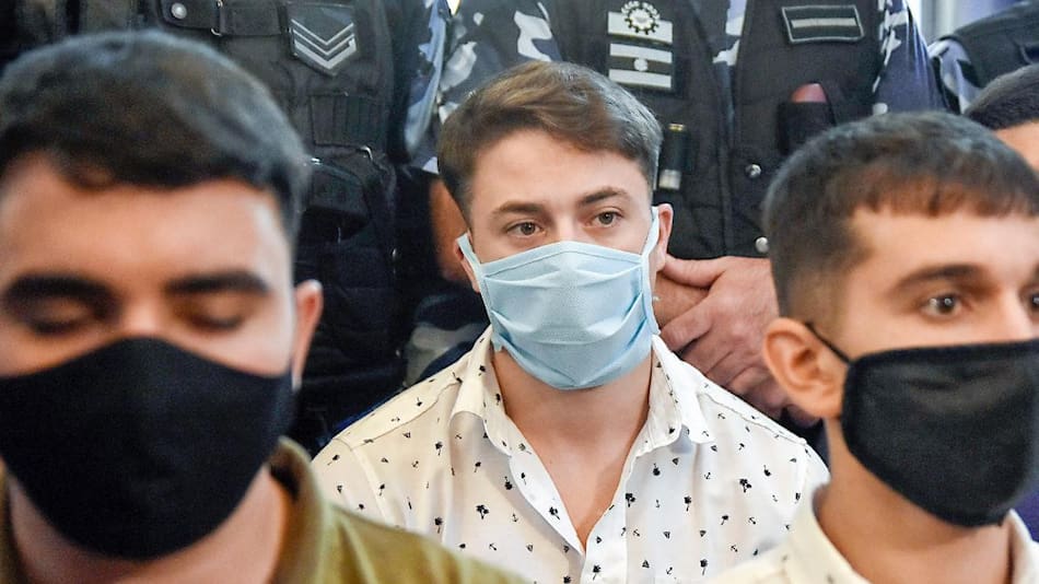 Máximo Thomsen en el juicio por el asesinato de Fernando Báez Sosa. Foto: NA.