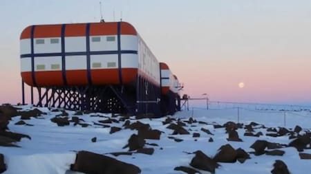 Sanae IV en la Antártida. Foto: X @AntartidaMaps