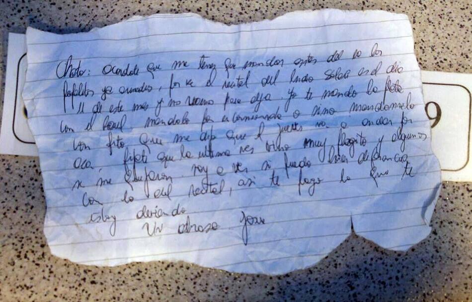 Droga incautada - Nota