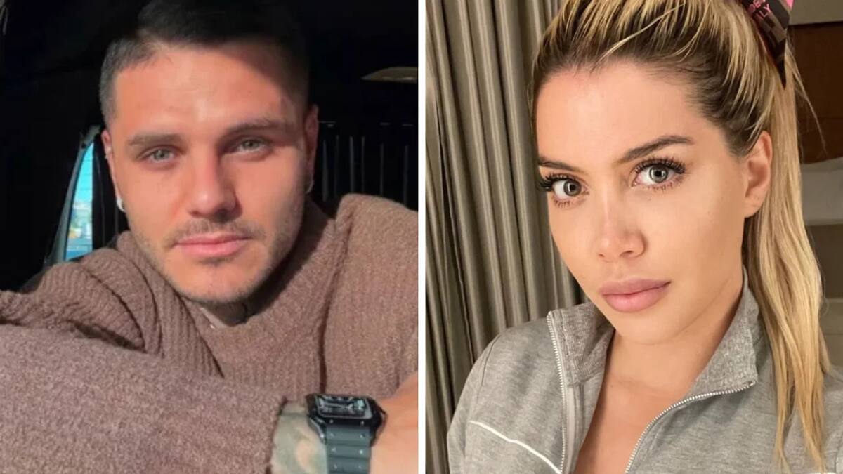 Mauro Icardi y Wanda Nara. Foto: NA