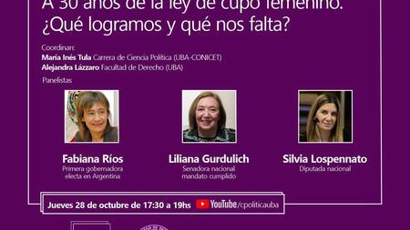 Ciclo de Encuentros sobre Elecciones y Paridad de Género